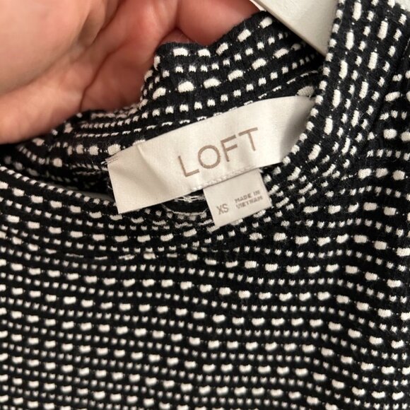 Loft Black and White Dress - Size XS - Picture 6 of 6